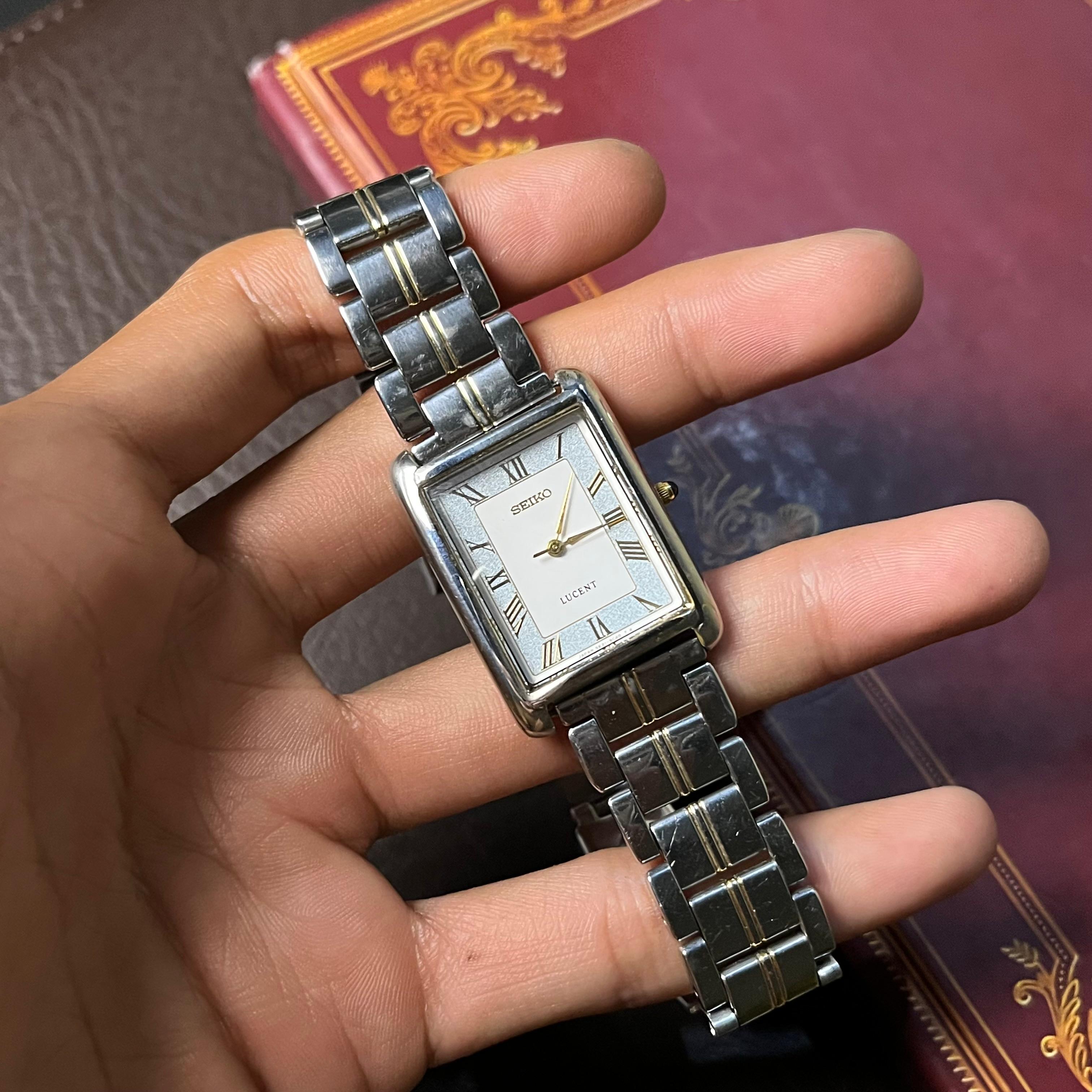 Seiko Lucent Tuxedo Roman Index 1990's